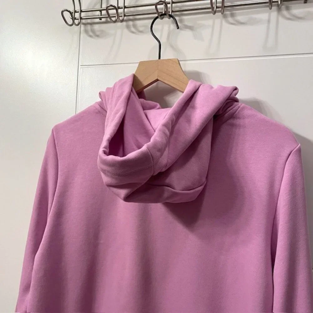 NWT Nike Sportswear Club Fleece Logo Pullover Hoodie Women's Medium Purple Pink - Picture 8 of 15